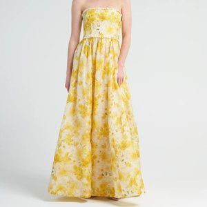 Zimmermann Wonderland Maxi Strapless Dress w/ Seashells